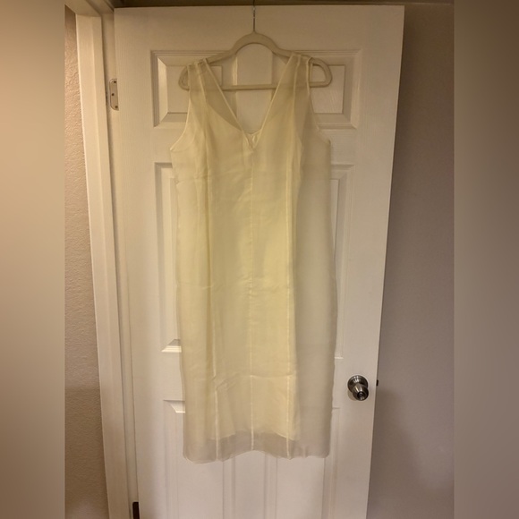 J. Crew Cream Midi Dress Size 12 - Picture 9 of 12